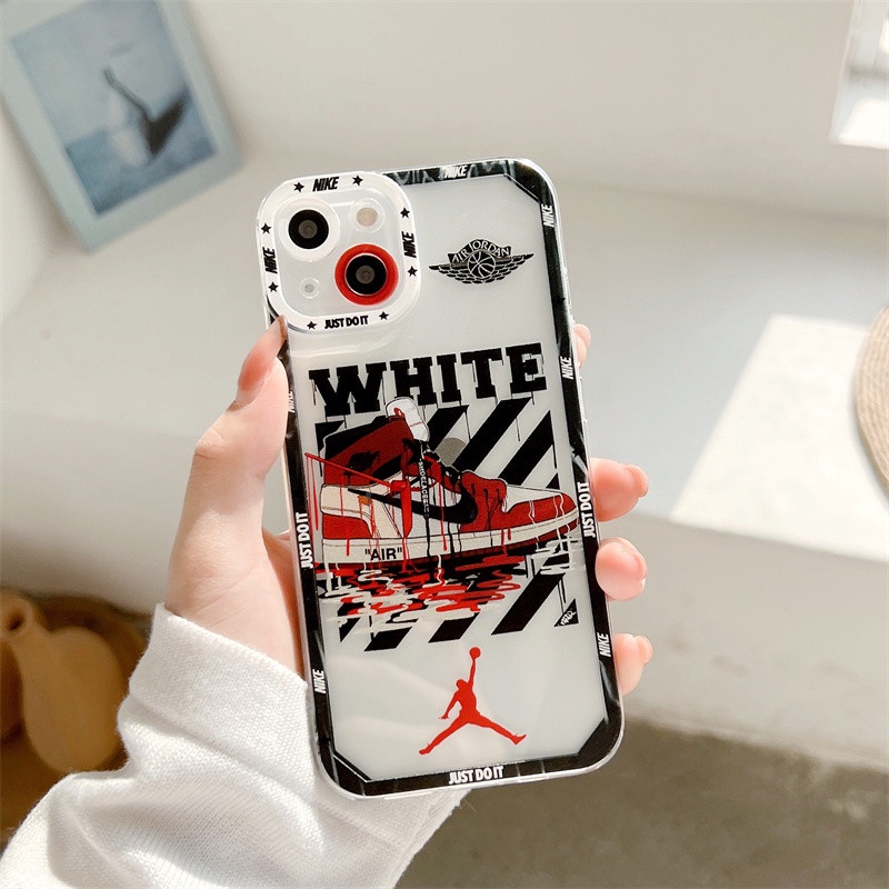 Soft Case Silikon Tpu Logo Nike Cover Iphone 11 12 13 Pro Max 6 6s 7 8 Plus Se 2020 X Xr Xs Max