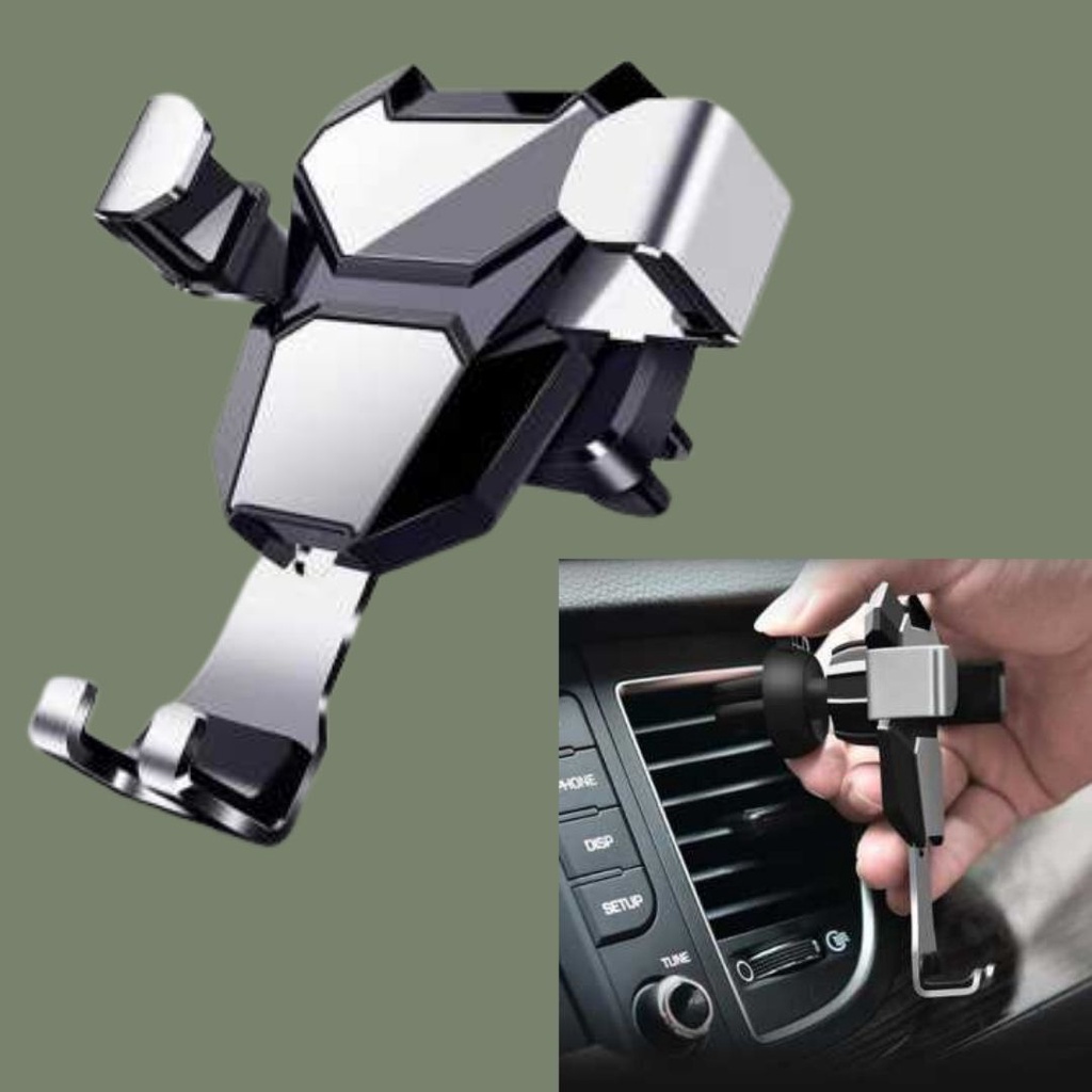 Dudukan Hp Di Mobil CAR HOLDER METAL PREMIUM Universal Pegangan Handphone Dashboard Aksesoris Mobil 