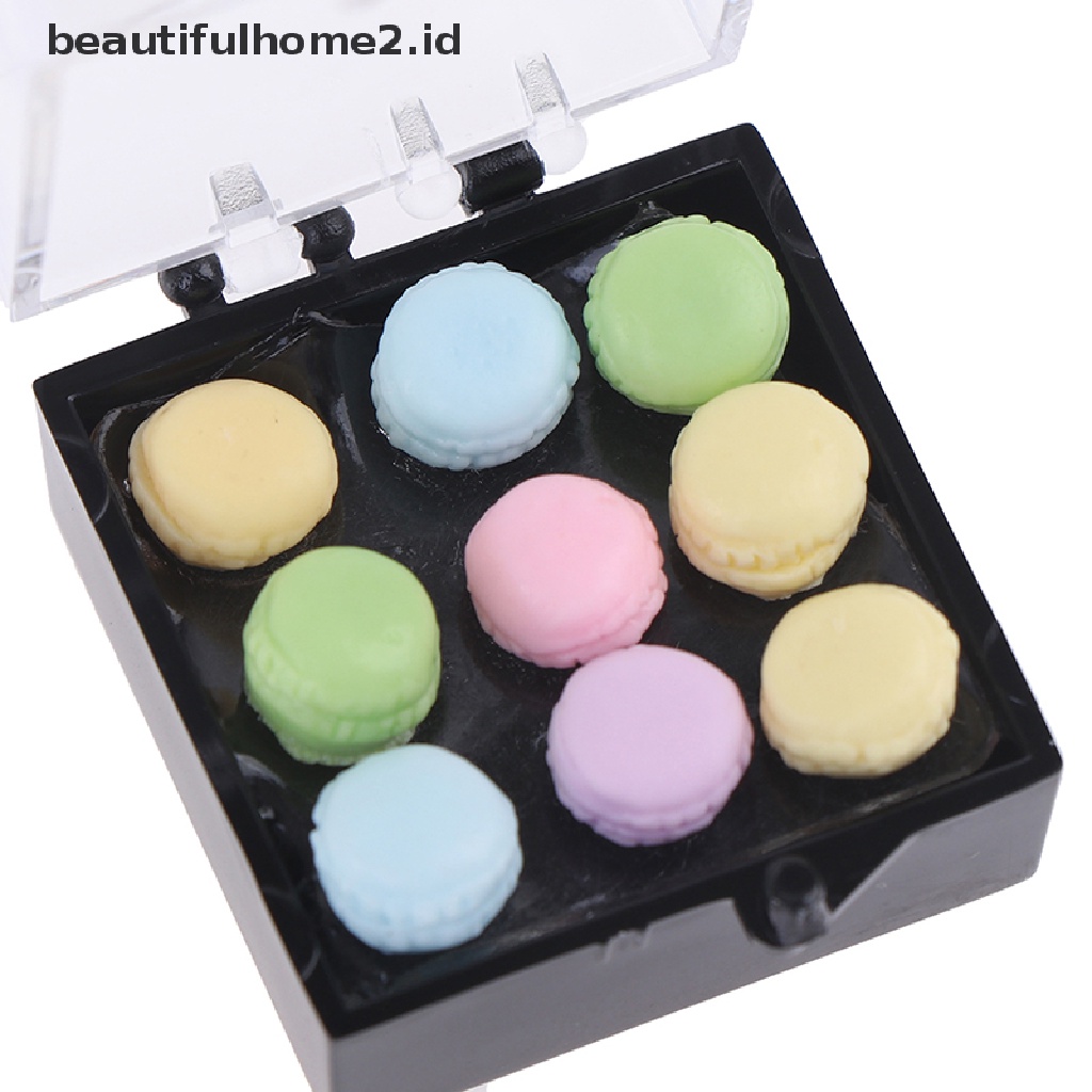 (Beautifulhome2) Buku Literatur Bahasa MandarinId 1 Set Mainan Miniatur Macarons Skala 1: 12 Untuk Dekorasi Dapur Rumah Boneka