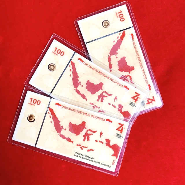 Logam Mulia Emas Mini 0,1 gram