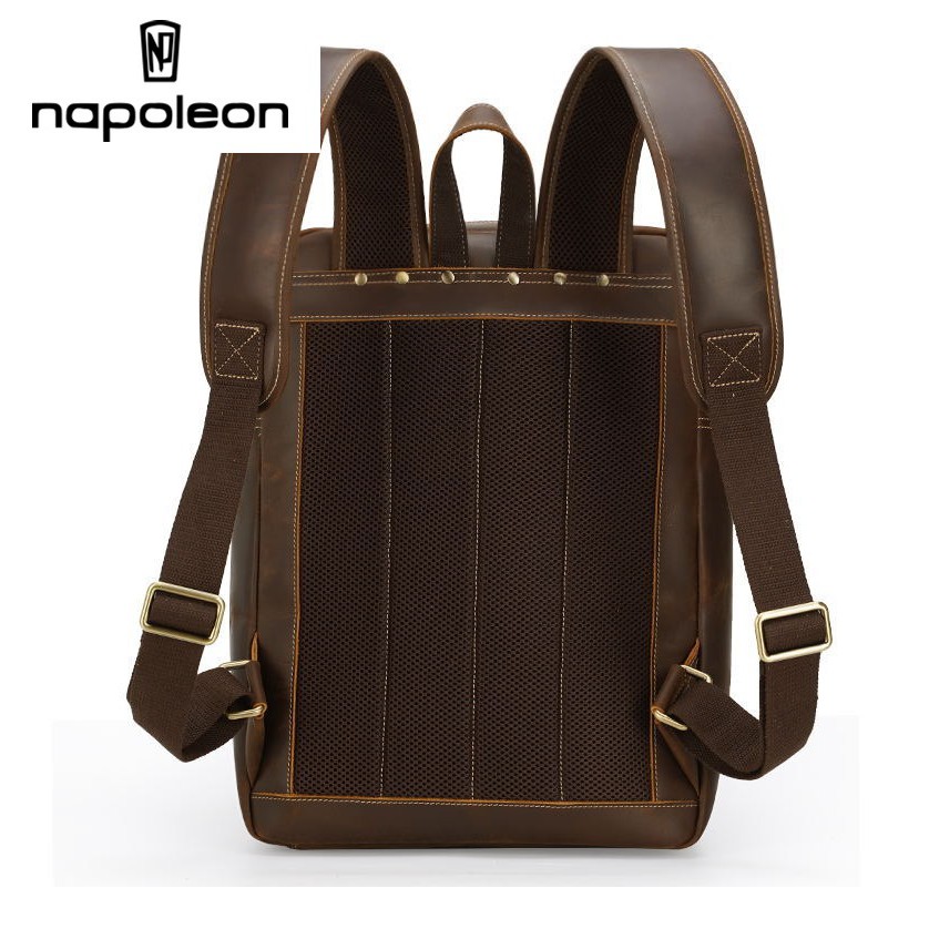 Tas Ransel Pria Kulit Asli Crazy Horse Leather - ANTONIO by Napoleon