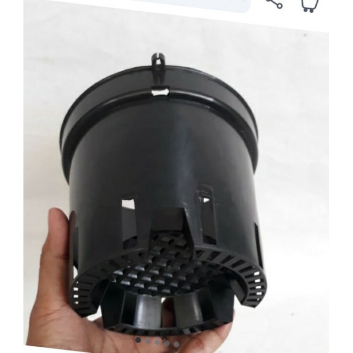 pot anggrek 15 hitam, pot anggrek gantung