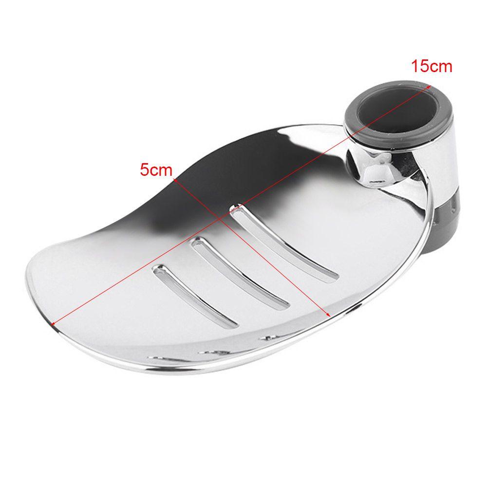 Populer22 /24 /25MM Piring Sabun Untuk22 24 25 mm Perak Mandi Shower Piring Adjustable Rel Geser