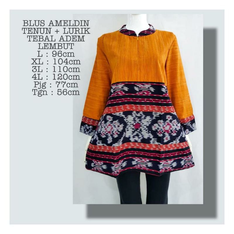 blus tenun,blus lurik,blus kerja,atasan kantor,batik murah,atasan murah,batik solo,batik formal