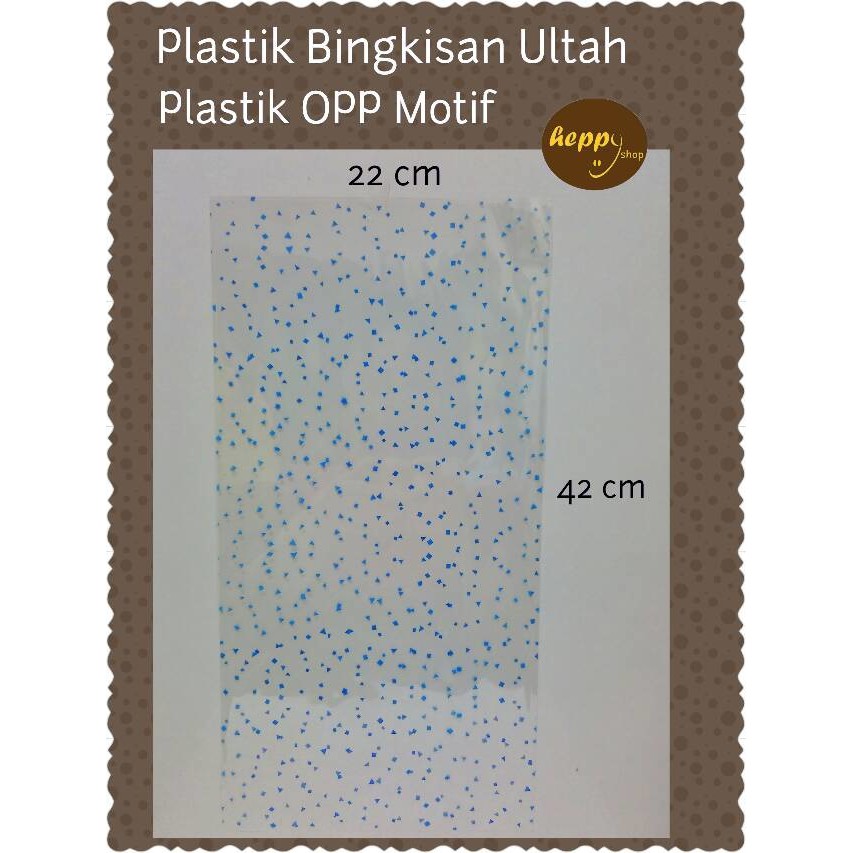 

Promo Plastik OPP Motif 22x 42 Plastik Bingkisan Ultah Limited