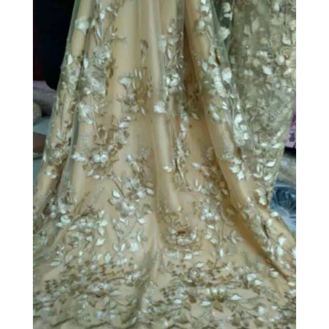 Bahan Kain Tulle 3D Gradasi
