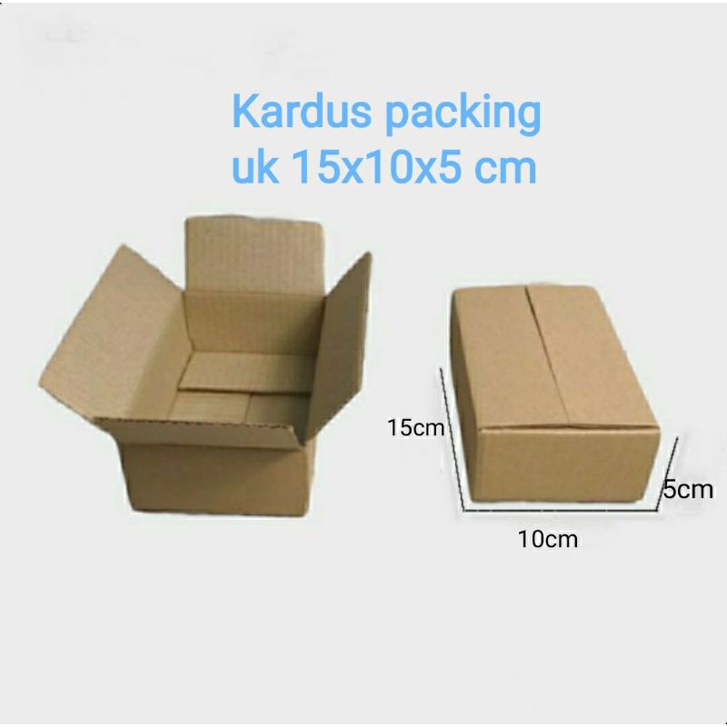 

Termurah kardus packing Uk 15x10x5 cm singgel wall craft