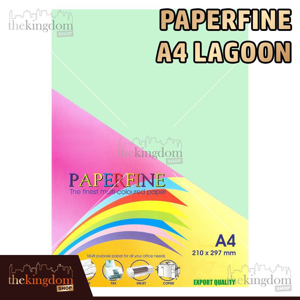 

Paperfine Kertas HVS Warna A4 Lagoon / Isi 500 Lembar