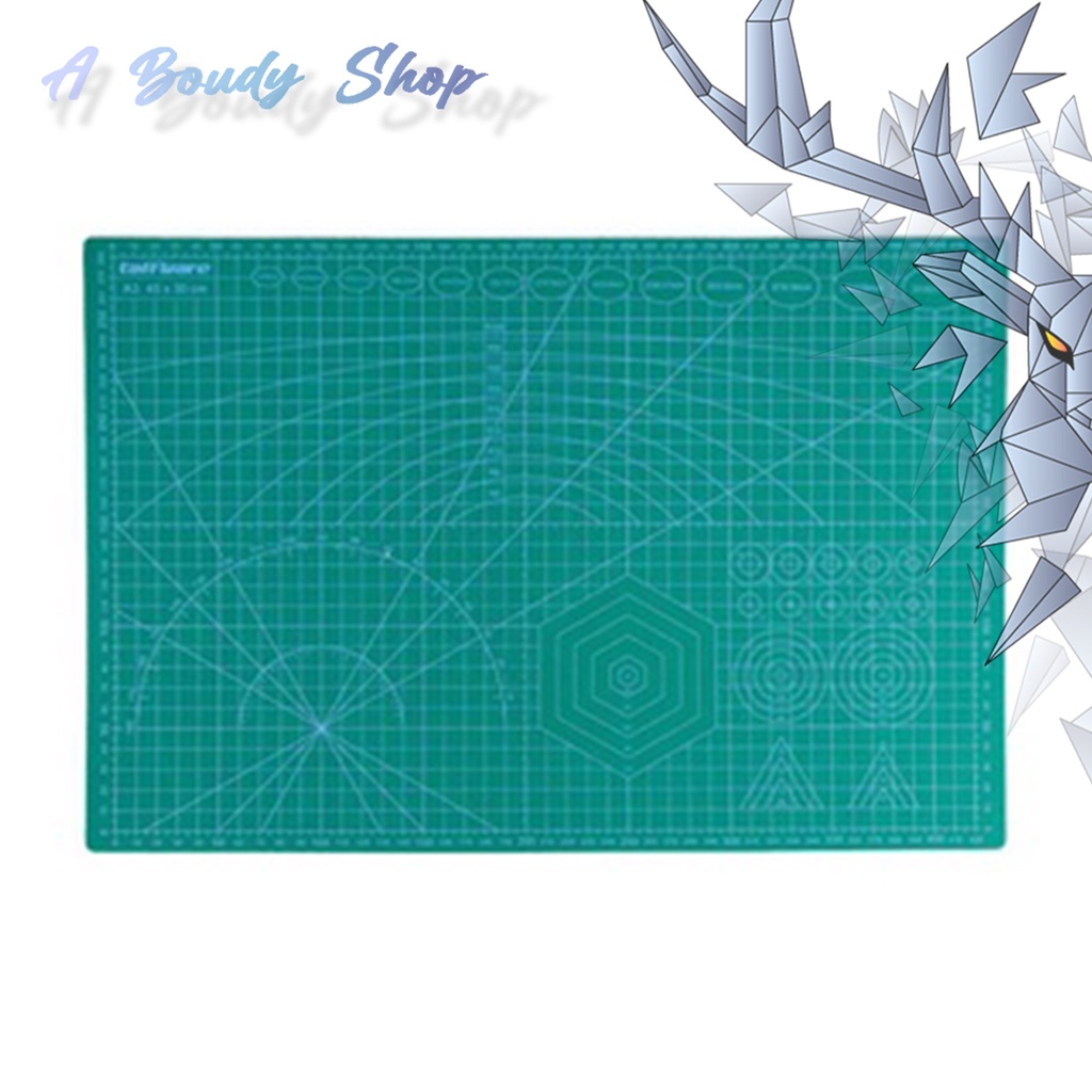 

Papan Serbaguna Portable Work Cutting Mat Pad A3 45 x 30cm Akurat Simetris Mudah Dibersihkan