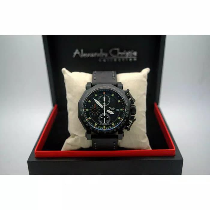 TERBARU JAM PRIA AC 9213 FULL BLACK - HITAM 
