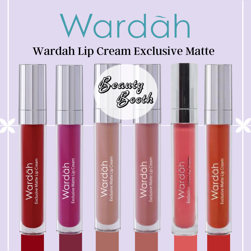 WARDAH Lip Cream Exclusive Matte Cair Lipcream ORIGINAL TERMURAH