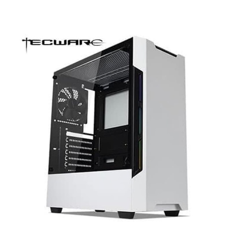 Tecware Nexus EVO Black - Tempered Glass Mid Tower ATX Case - Putih