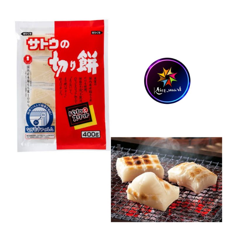 

SATO No Kiri Mochi Paritto Sritto 400gr/Kue Beras Ketan/import