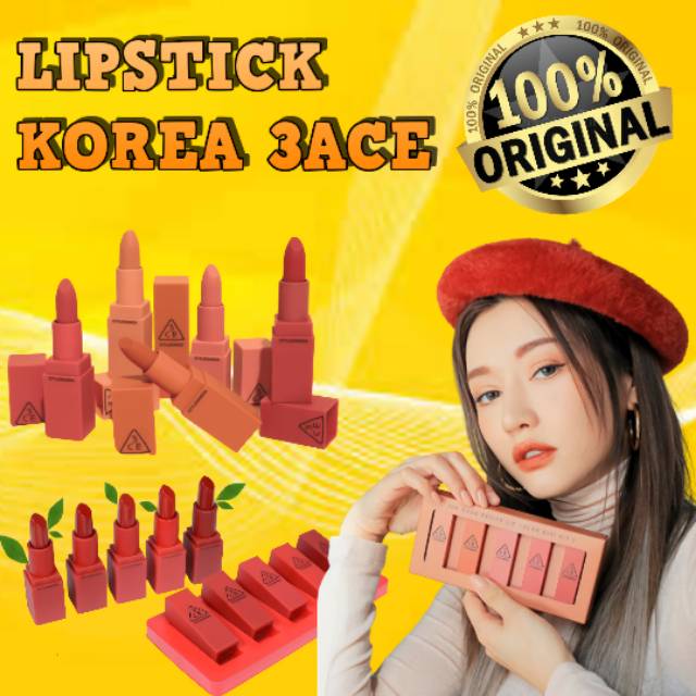 LIPSTIK / LIPSTIK KOREA  / LIPSTIK 3D / LIPSTIC SET