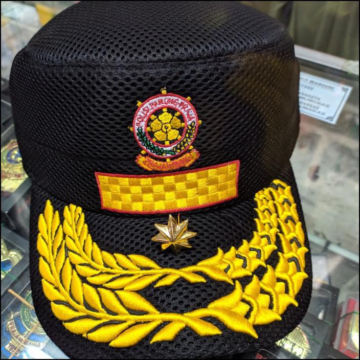 Terlaris Topi Komando Pol Pp Hitam 4C