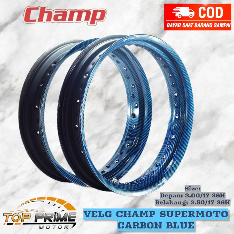 VELG CHAMP SUPERMOTO CARBON UK. 300-350 X 17 36H