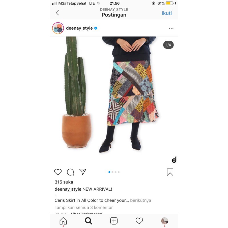 Ceris skirt / rok plisket deenay