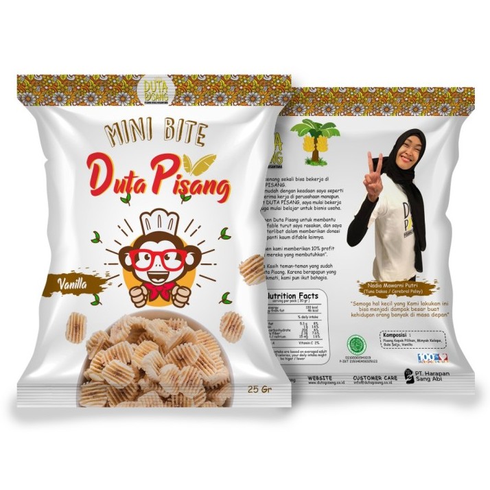 

Duta Pisang - Keripik Pisang Rasa Vanilla - 25gr