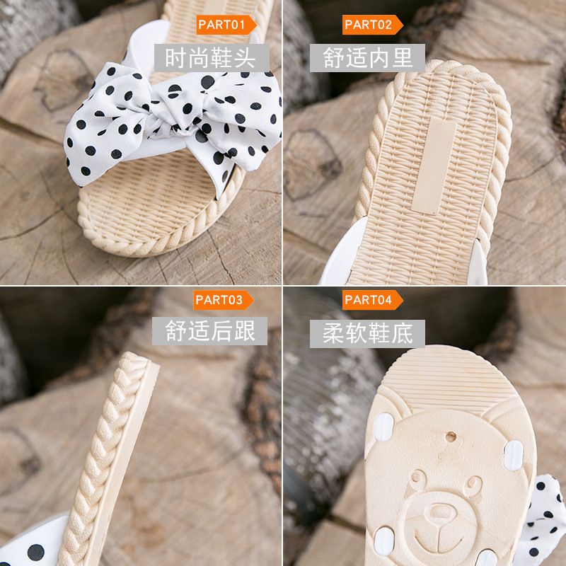 Sandal Flat Pita polkadot Jelly Wanita Import Terbaru S2