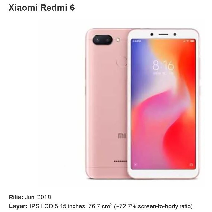 xiaomi redmi 6 ANTI GORES LAYAR  9H HARDNESS NANO GLASS dan ANTI SHOCK EXTREME