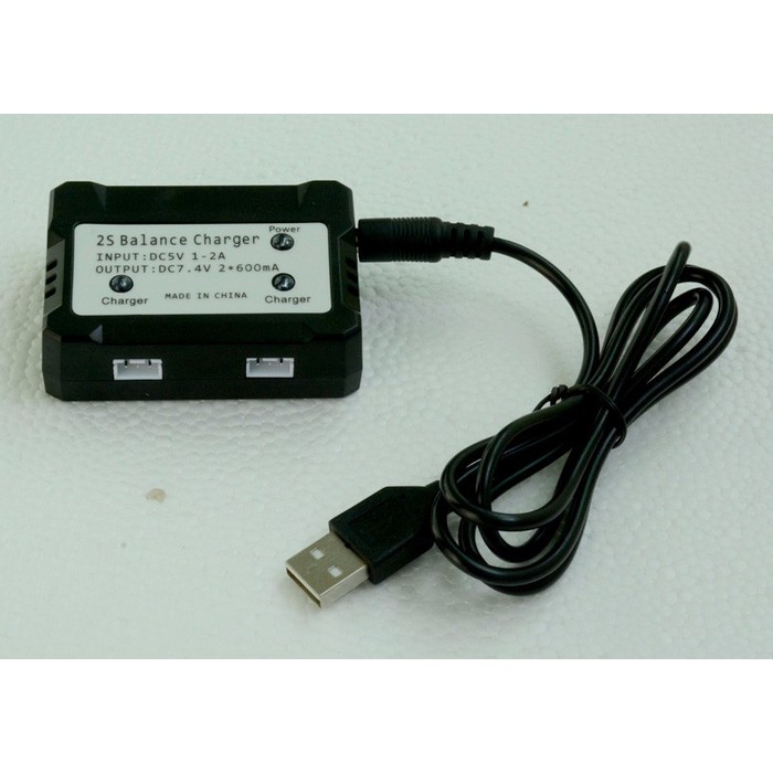 2in1 Charger Lipo 2S 7.4v 2S Syma X8, MJX 101, X6