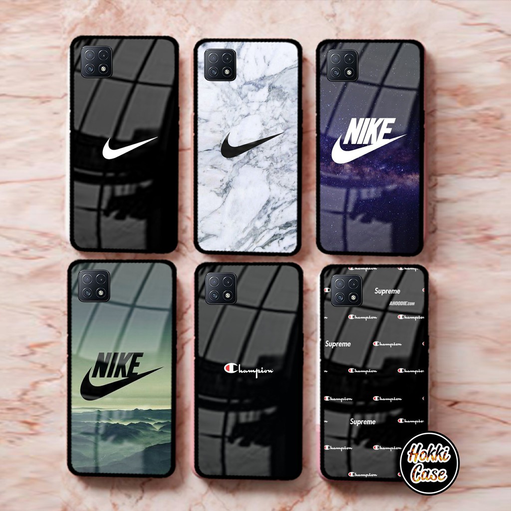 Softcase Glass Kaca OPPO A73 4G- [H176] - Softcase kaca OPPO A73/RENO 4F -Casing Kaca OPPO A73