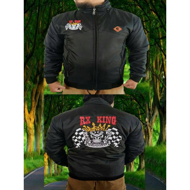 Jaket waterproof BORDIR LOGO RX KING
