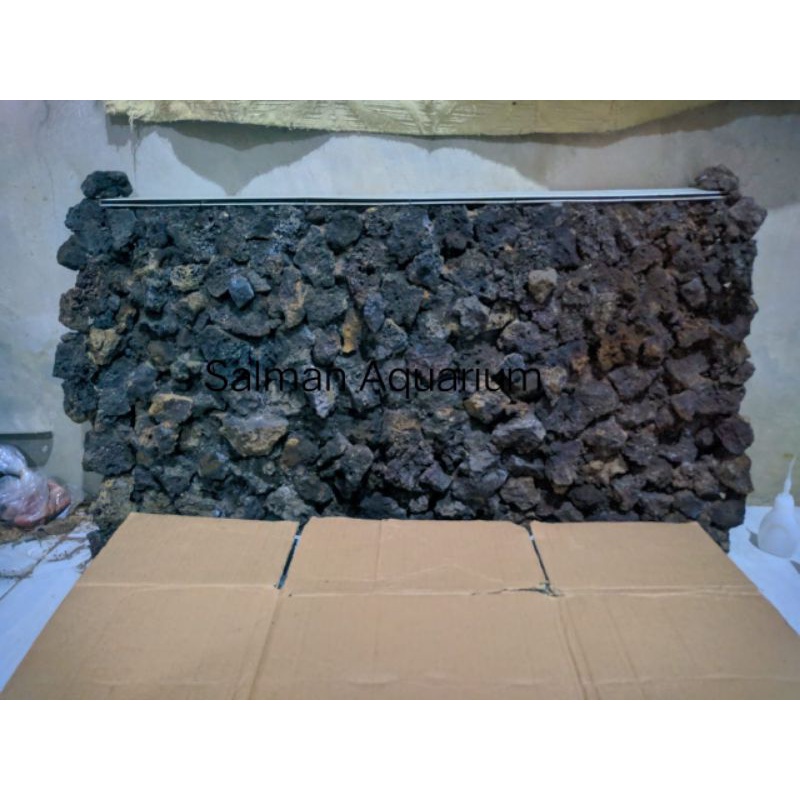 tebing air terjun pasir aquascape / waterfall aquarium