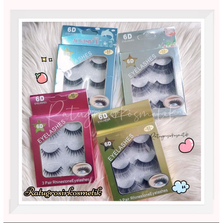 PROMO!!!BULU MATA AOYASIYUE 6D/8D NOTE BULU MATA PALSU EYELASH ISI 3