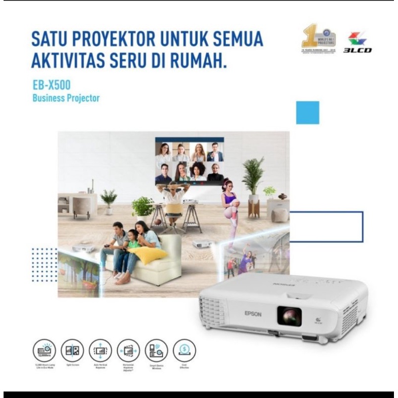 Proyektor Epson EB X500 EBX500 EBX 500 pengganti EB X400 Projector XGA