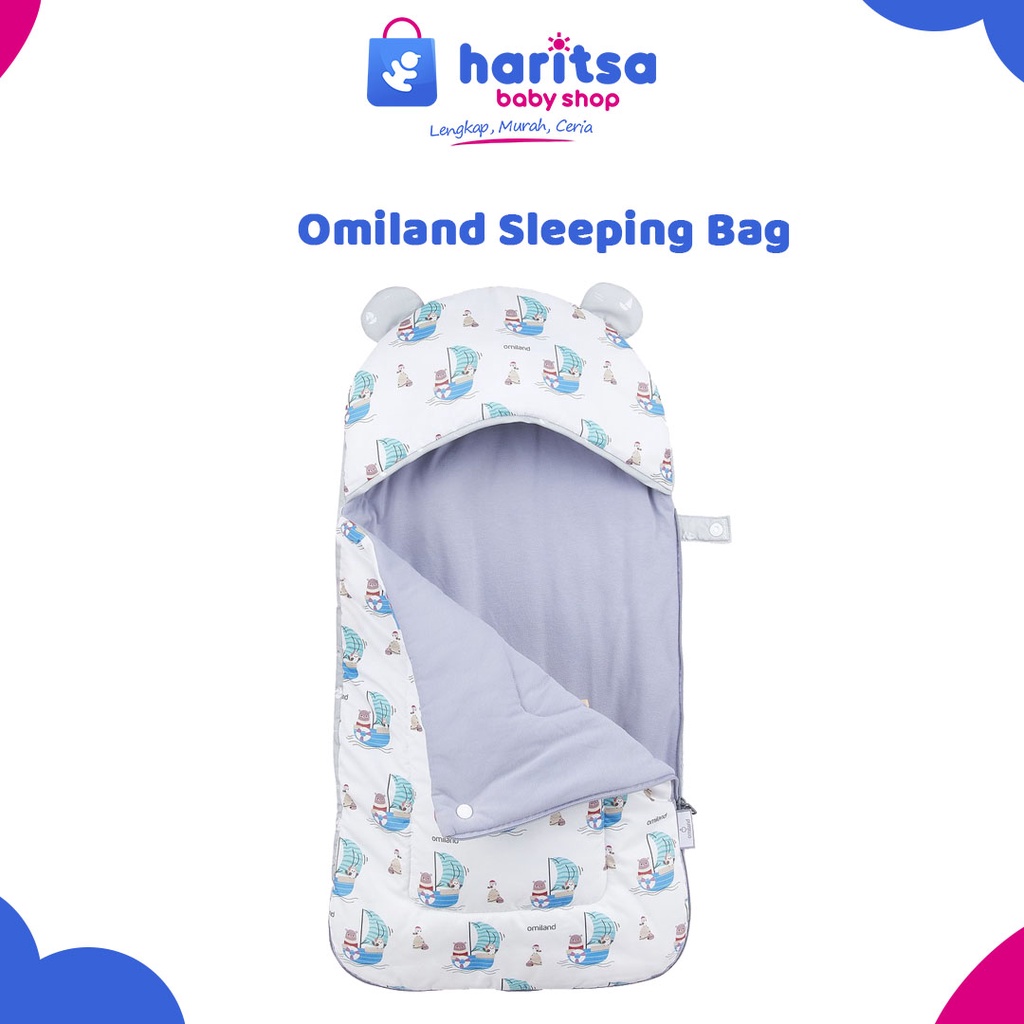 Omiland Sleeping Bag Kantong Tidur Bayi Lembut &amp; Hangat Sailor Series - OB26161-2