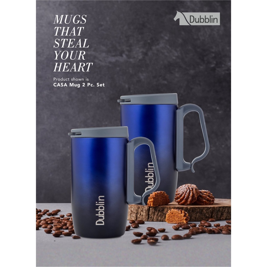 Trend-Mug Gelas Cangkir Bisa Panas Dingin 270 ml Dubblin Casa DBN-1757 1Pcs