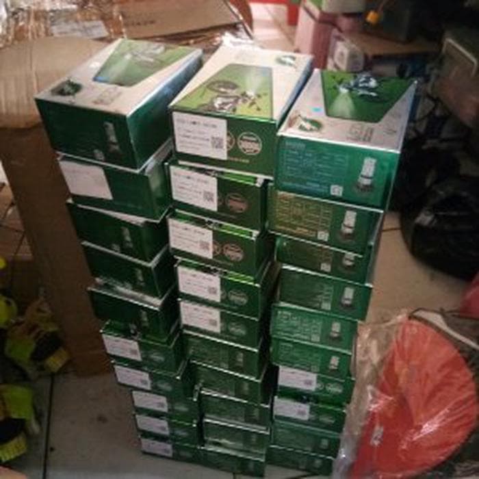 lampu led 6 sisi rtd warna ice blue pake kipas mot aksesoris acc motor