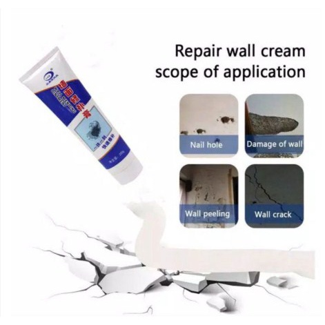 Wall Repair Pasta Dempul Penambal Dinding Cream Instan Water Proof