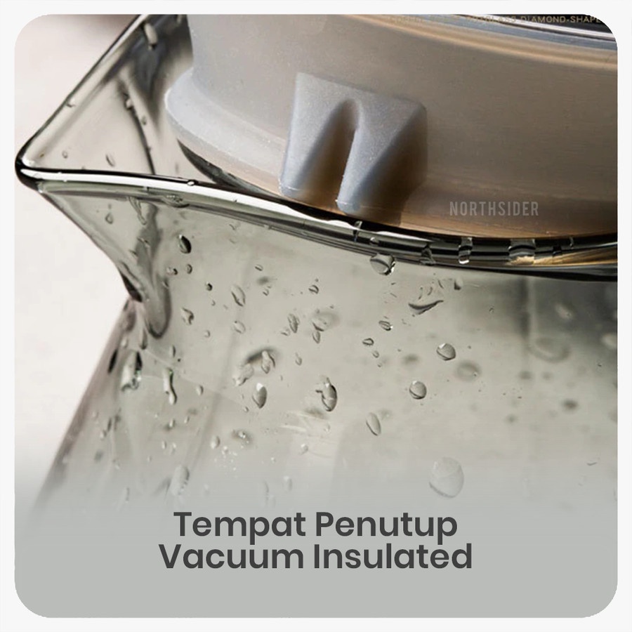 V60 COFFEE SERVER KOPI 400ML DIAMOND SHAPE WITH LID