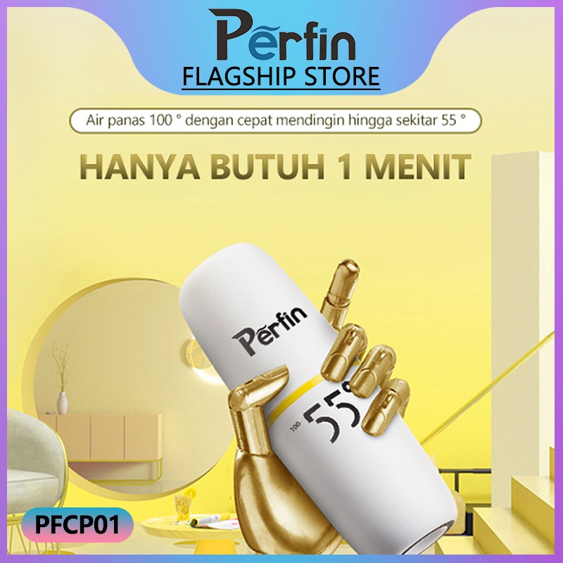 Perfin 55 ° Cup Isolasi Kreatif Smart Cup Exotic Gift Cup 55 ° Constant Temperature Cup