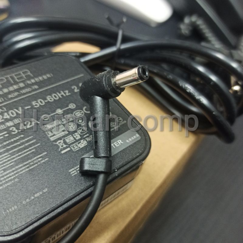 Original Adaptor ASUS 19V 3.42A DC 5.5x2.5mm Kotak + Kabel power