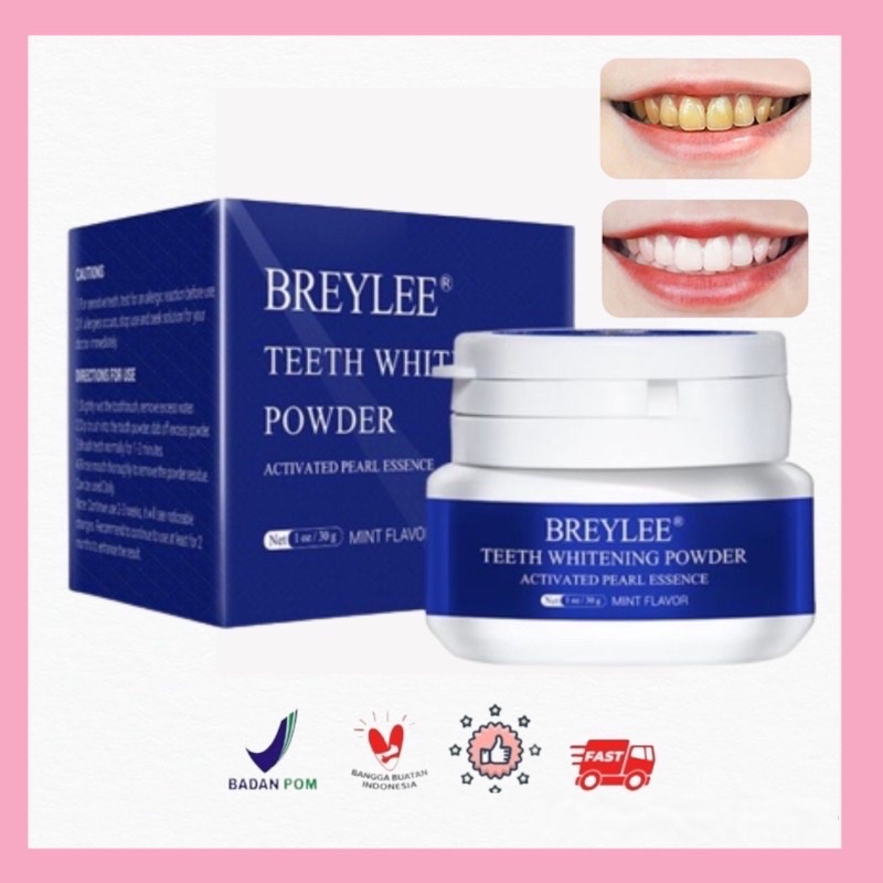 BREYLEE TEETH WHITENING POWDER PEMUTIH GIGI 35GR