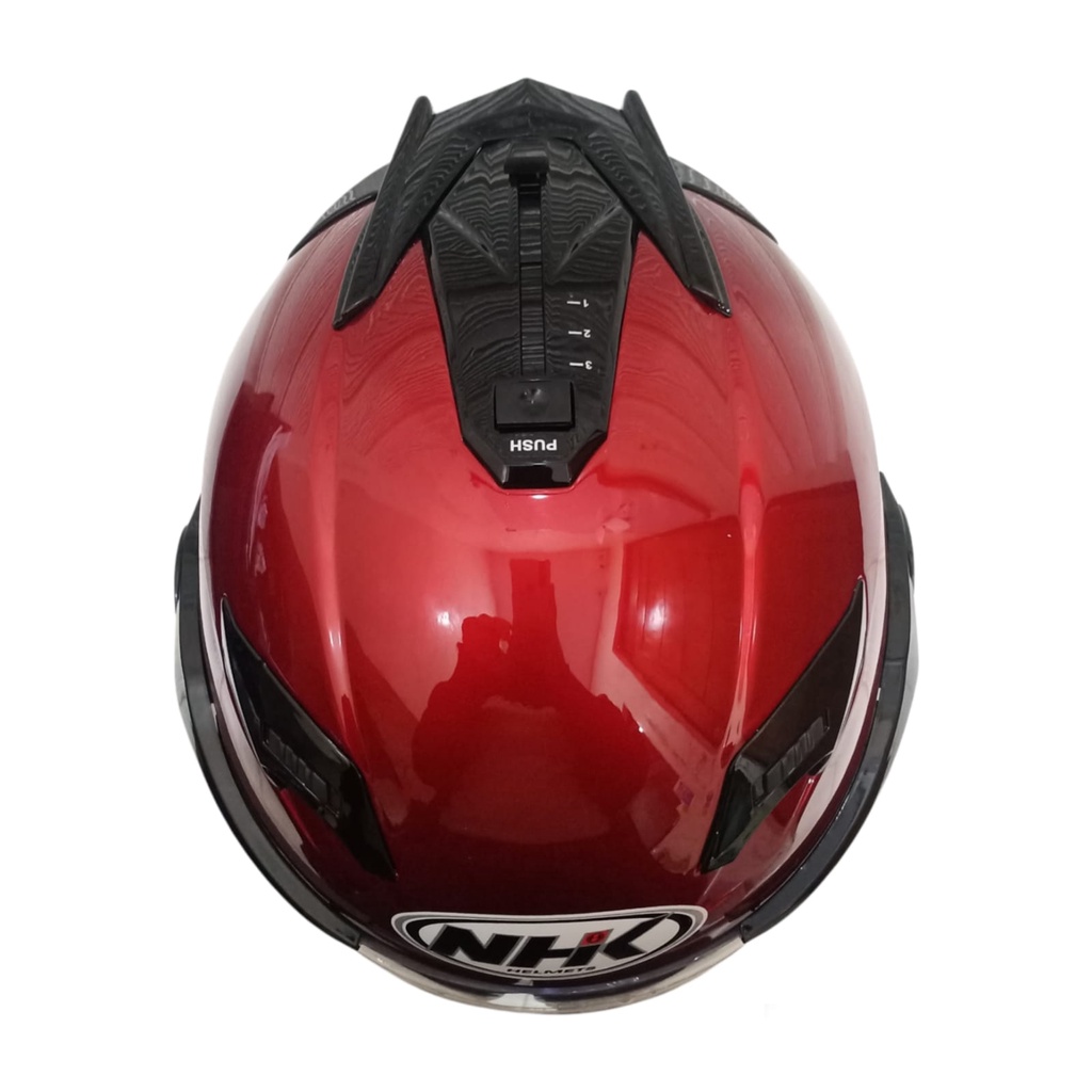 HELM NHK GLADIATOR NHK REVENTOR ROYAL RED DOBEL VISOR ORIGINAL