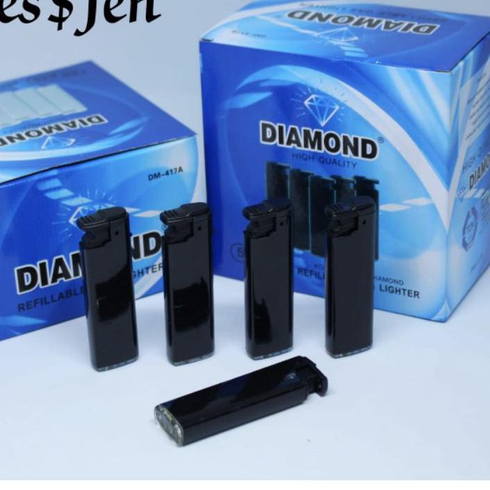 ☁ Korek Gas Bara Polos Hitam 50pcs ➥