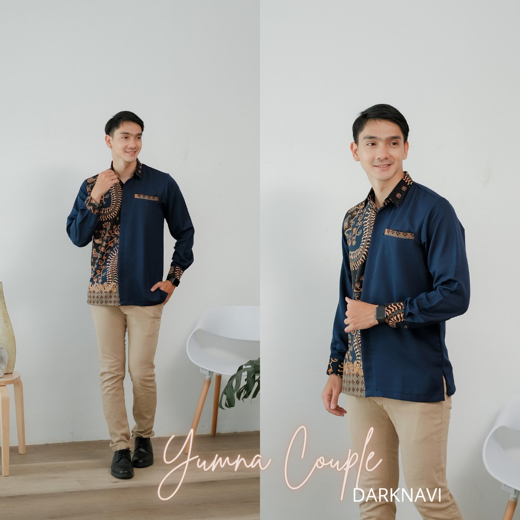 Baju Atasan rafa Yumna Kemeja Batik varian Mauve Coklat