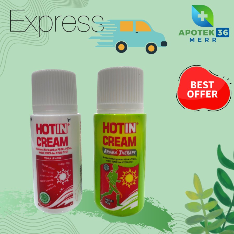 HOT IN CREAM ORIGINAL AROMATHERAPY BOTOL 60 GR