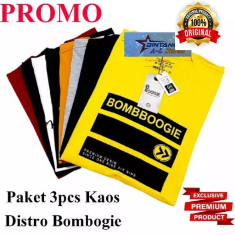 Kaos 3 pcs Ukuran M L XL XXL XXXL Big Size Lengan Pendek Pilih Warna MOTIF RANDOM ACAK| Kaos Distro Pria | Kaos Bombboogie original terbaru 2021 pria wanita cewek cowok | Bombogie | bomboogie | Baju distro pria keren 2021 | Kaos 420 Distro pria | kaos