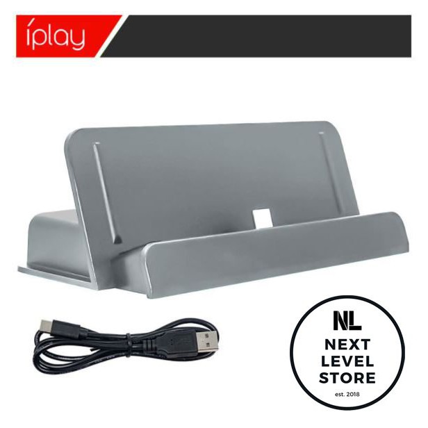 iPlay Nintendo Switch Lite Charging Dock Stand Charger ORI – Gray