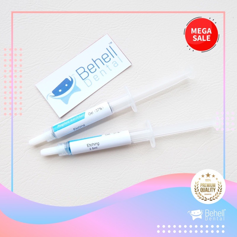 Gel etchan Etching Etsa Lem Behel Gigi 2.5ml - Cairan Biru