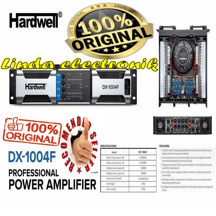 Power Hardwell Dx1004f 4channel ORYGINAL Hardwell Dx 1004f