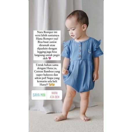 MOOI NARA ROMPER ROMPER BAYI JUMPSUIT FASHION ANAK BAYI PEREMPUAN 0-24 BULAN-1
