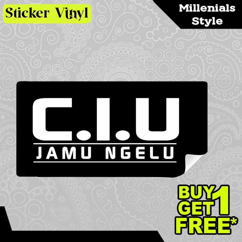 

Stiker Sticker CIU Jamu Ngelu Gambar Unik Desain Keren dan Kekinian Aesthetic Bahan Vinyl Satuan Anti Air