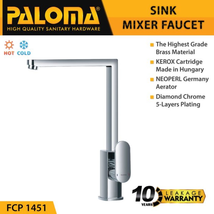 PALOMA FCP 1451 Keran Mixer Cuci Piring Dapur Panas Dingin Kran Air