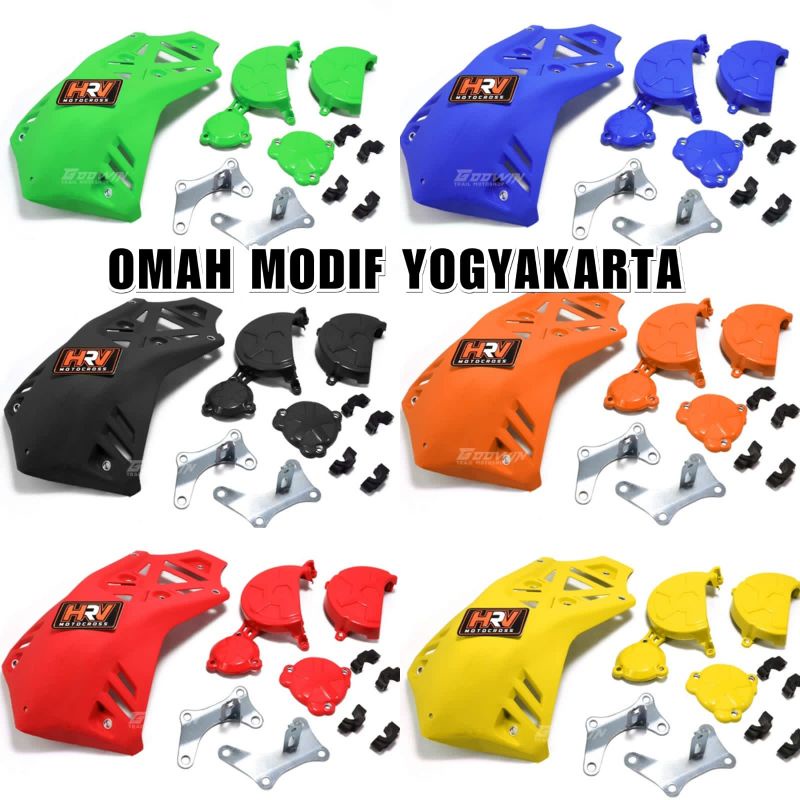 Tutup mesin klx 150 cover mesin klx 150 pelindung mesin klx 150 klx bf dtracker aksesoris klx 150